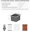 Lordear 12 Inch Undermount Bar Sink Workstation, 12 x 15 Stainless Steel Wet Bar RV Kitchen Prep Single Bowl 16 Gauge Small Kitchen Sink with Cutting Board - Image 4