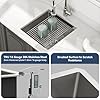 Lordear 12 Inch Undermount Bar Sink Workstation, 12 x 15 Stainless Steel Wet Bar RV Kitchen Prep Single Bowl 16 Gauge Small Kitchen Sink with Cutting Board - Image 6