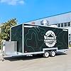 Professional Food Truck Trailer, 20ft Mobile Kitchen with Commercial Equipment, Stainless Steel Interior