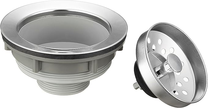 Pacific Bay Sink Strainer with Stainless Steel Removable Basket (3.5” Drain)