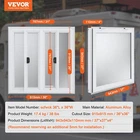 Concession Window 36"x36", Aluminum Alloy Food Truck Service Window with 4 - Image 3