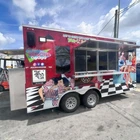 Food Truck Trailer Concession Food Cart Mobile Kitchen with Full Equipment - Image 2