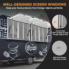 GARVEE 36" x 24" Food Truck Service Window with Removable Screens & Lock - Image 6