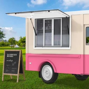 Aluminum Alloy Food Truck Service Window Concession Stand Serving Window 48*30in