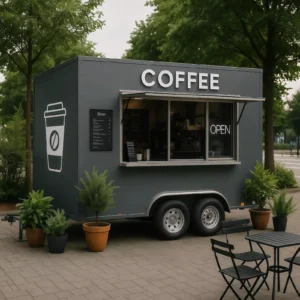 Modern Mobile Kitchens Food Trailer Truck Concession Catering Caravan with Snack