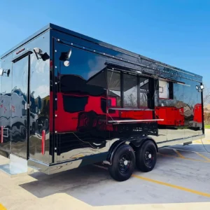 Food Trailer Fully Equipped for Sale Mobile Kitchen Food Truck with Hot Dog Dess