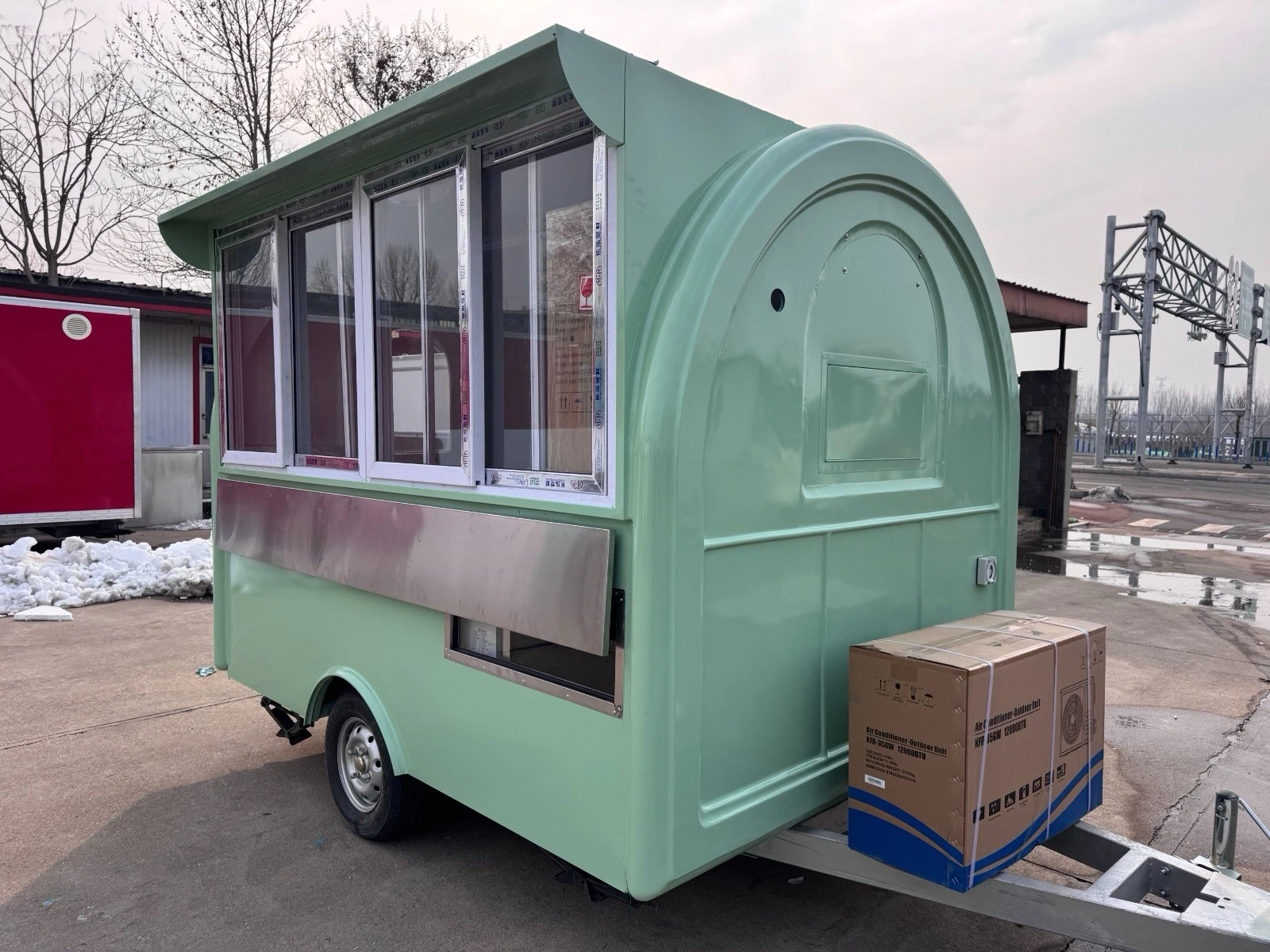 10x6 Matcha Green Food Trailer (Ready to be delivered)