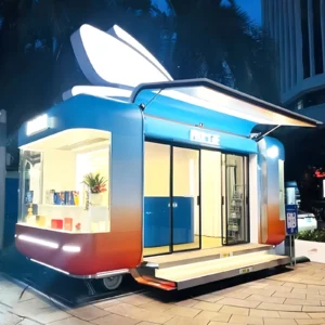 Food Truck Fully Equipped Mobile Food Trailer Outdoor Kitchen In Sale