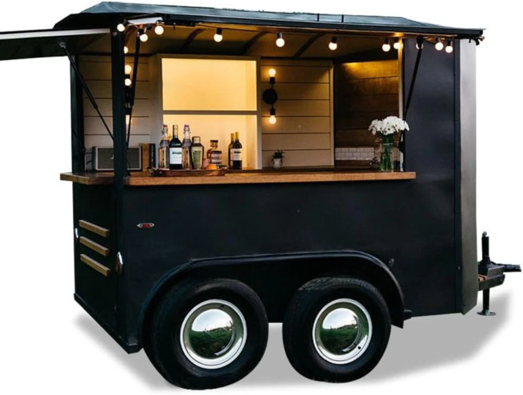Food Trailer for Sale, Fully Equipped Mobile Food Truck with Kitchen and Refrige