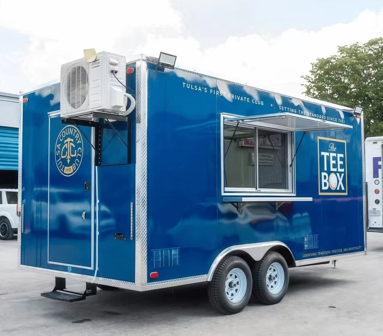 Food Trailer for Sale, Fully Equipped Mobile Food Truck with Kitchen and Refrige