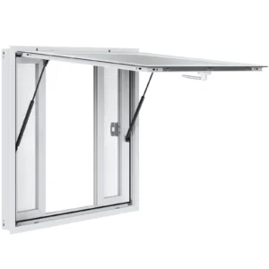 Concession Window 36"x36", Aluminum Alloy Food Truck Service Window with 4