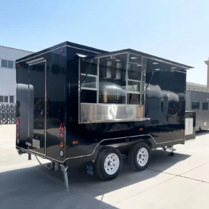 Food Trailer for Sale, Fully Equipped Mobile Food Truck with Kitchen and Refrige