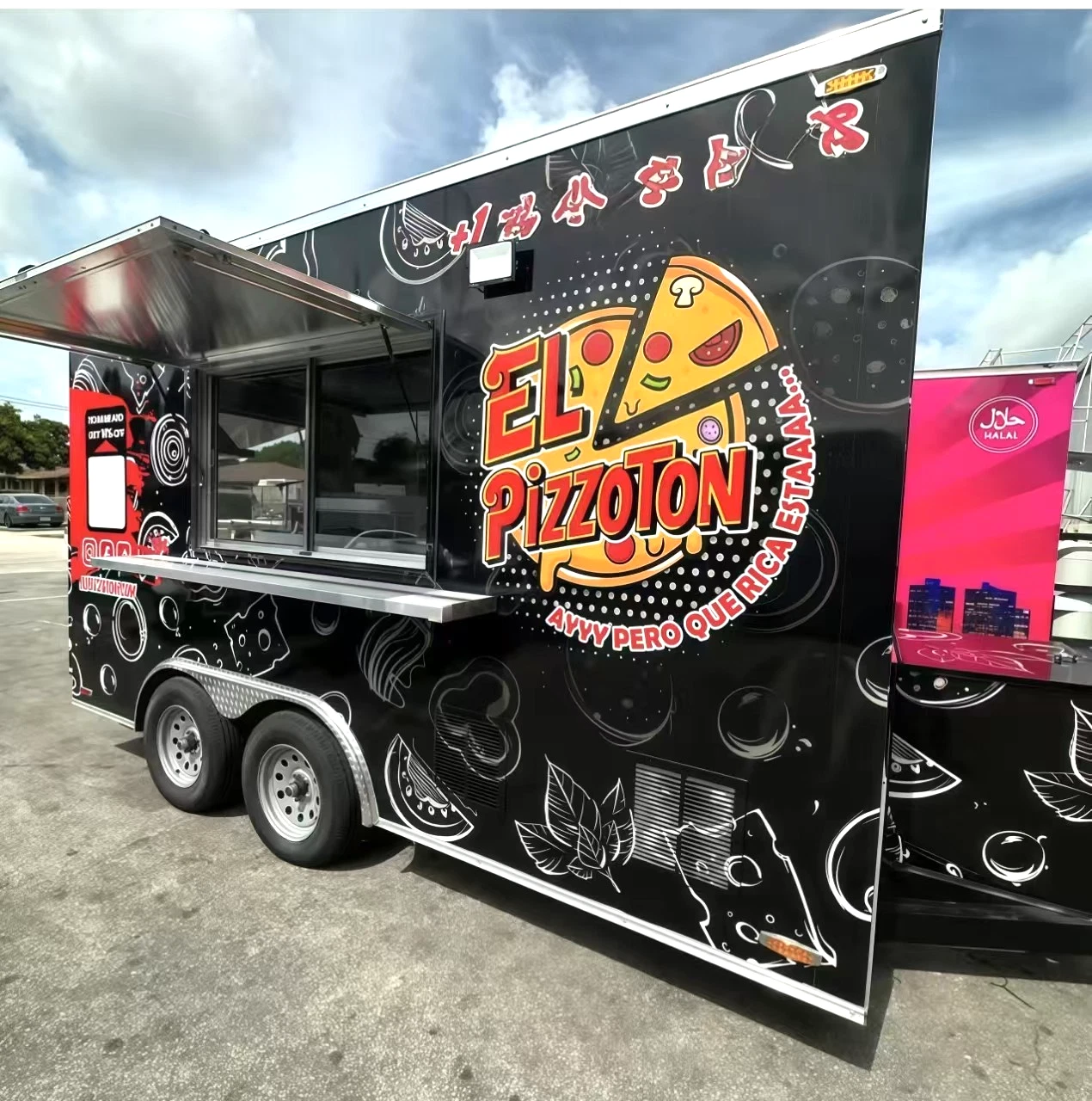 foodtruck pizza fully equipped with fire extinguishing system Support financing