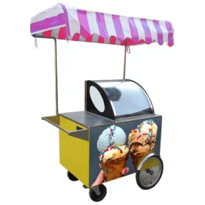 Kolice Gelato Hand Push cart/Food Trailer/Street Food Vending Tricycle