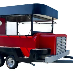 150" Vendor Trailer Mobile Concession Food Vending Cart Red Truck Head Trailer