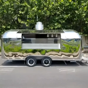 Food Trailer for Sale, Fully Equipped Mobile Food Truck with Kitchen and Refrige