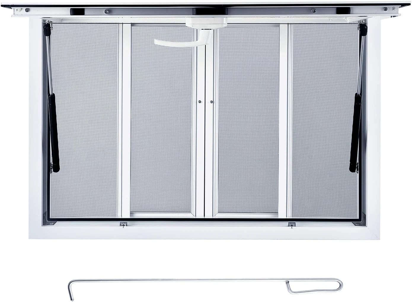 GARVEE 36" x 24" Food Truck Service Window with Removable Screens & Lock
